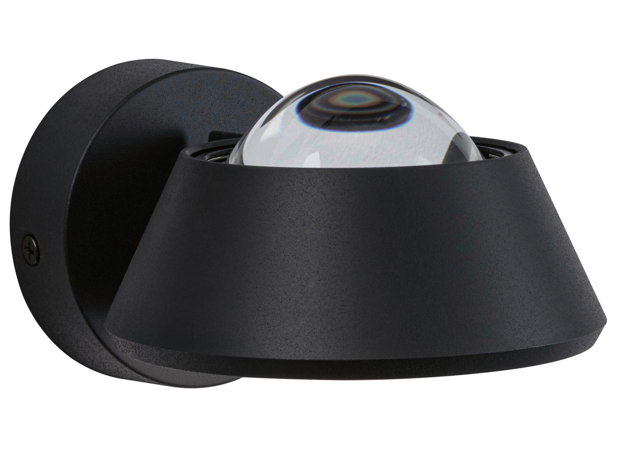 LED-Wandleuchte Ip44 1-Flammig, Schwarz, Schwenkbar - Schwarz, Basics, Kunststoff (11,7/8cm) - Paulmann