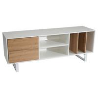 Lowboard Wl6.812 - Eichefarben/Weiß, Design, Holzwerkstoff (150/55/40cm) - Livetastic