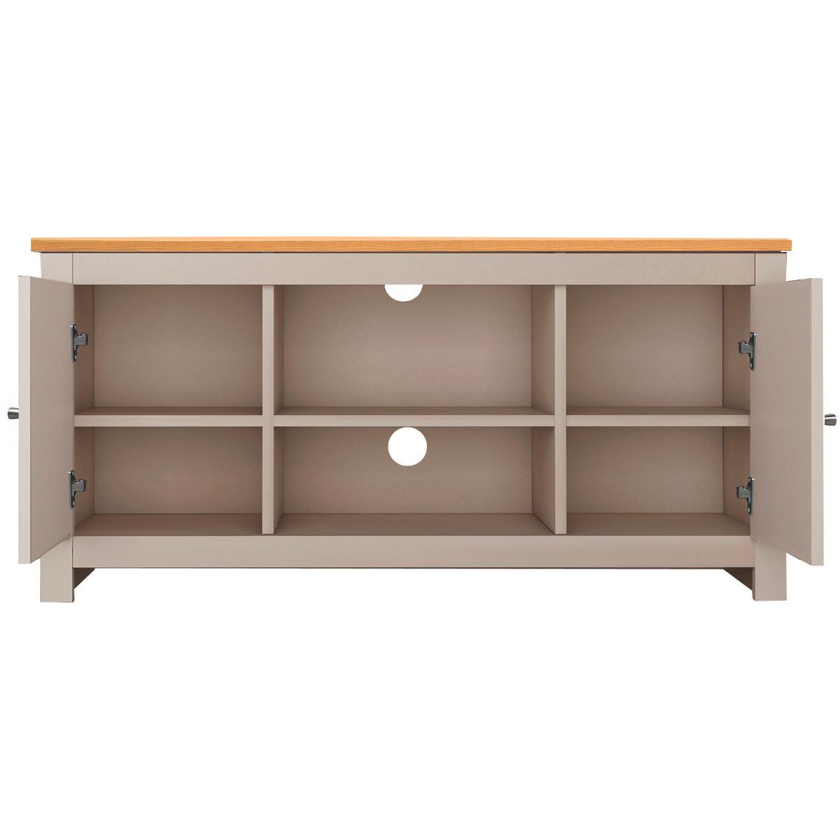 Lowboard Emerald Naturfarben Eichefarben - Eichefarben/Naturfarben, Design, Holzwerkstoff (120/58/39cm) - MID.YOU