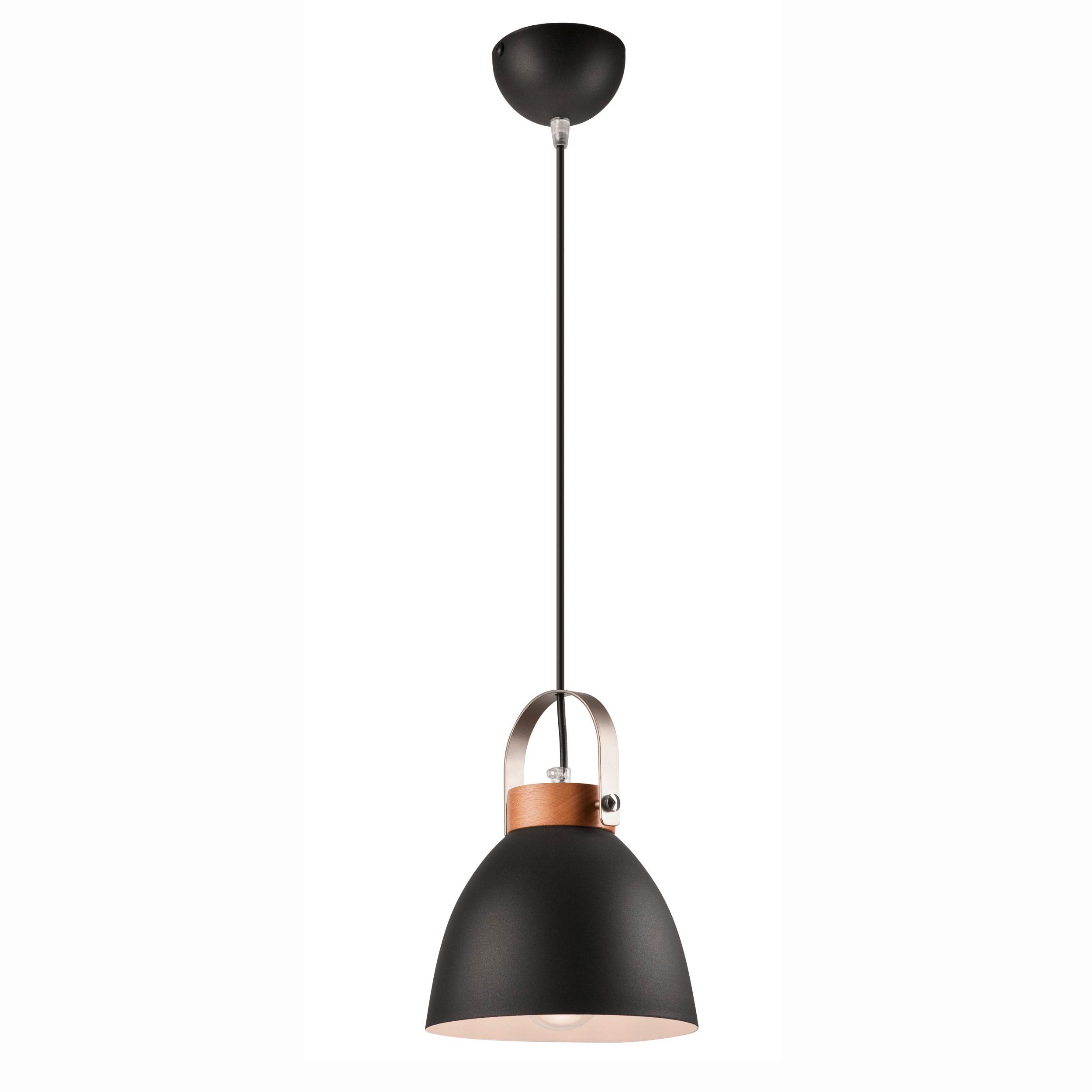 Pendelleuchte 31767 Danielle - Graphitfarben, KONVENTIONELL, Holz/Metall (18/18/81cm)