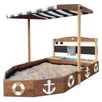 SANDKASTEN A031.046.00 - Anthrazit/Braun, LIFESTYLE, Holz/Kunststoff (160/100/110cm)