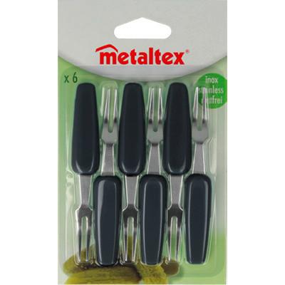 Gabelset Gabelset - Edelstahlfarben, KONVENTIONELL, Metall (9,5/16/1,4cm) - Metaltex