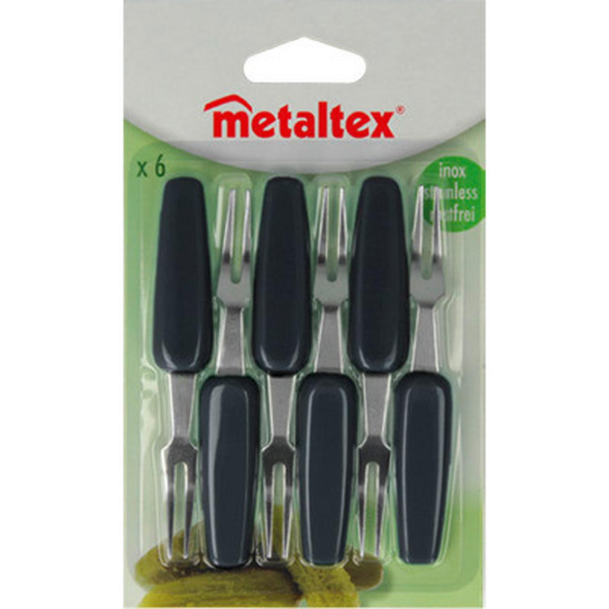 Gabelset Gabelset - Edelstahlfarben, KONVENTIONELL, Metall (9,5/16/1,4cm) - Metaltex