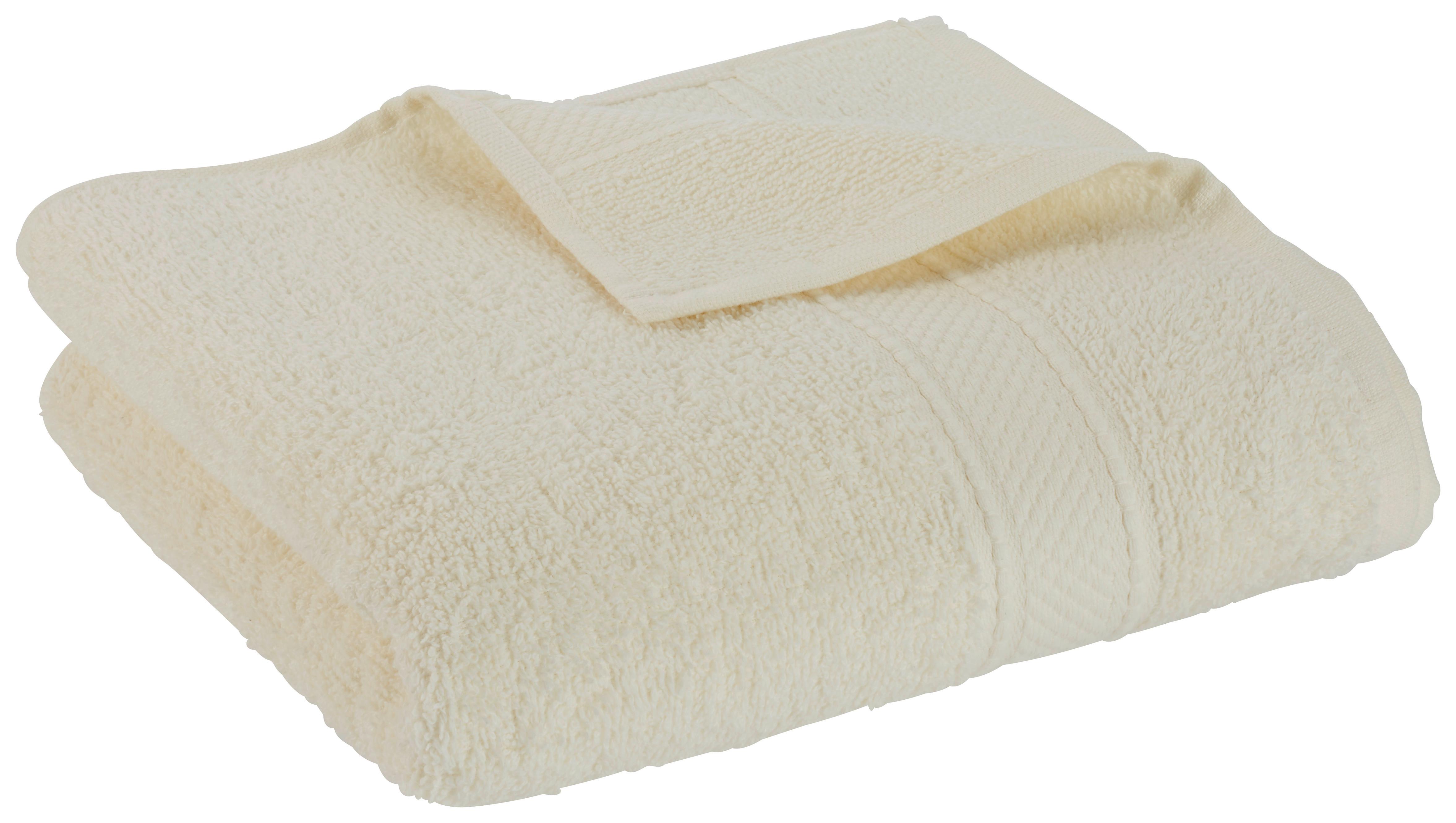 RUČNÍK Cindy, 50/100 cm, bílá - krémová (50/100cm) - Modern Living