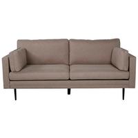 2-Sitzer-Sofa Boom - Hellbraun/Schwarz, Design, Textil/Metall (203/84/90cm) - Livetastic