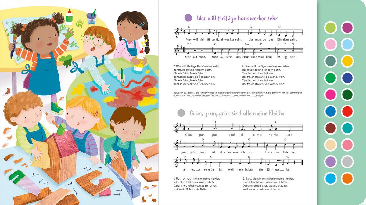 BUCH SING MIT TANZLIEDER - Multicolor, Basics, Papier (24,5/24,5/1,8cm)