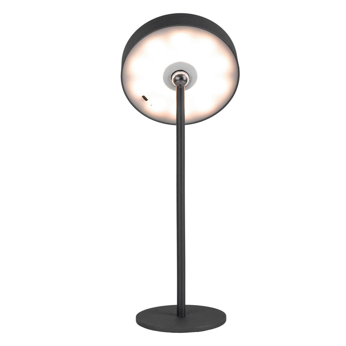 Akku-Tischleuchte 5315322 - Schwarz, Design, Kunststoff/Metall (12,5/35cm) - Näve