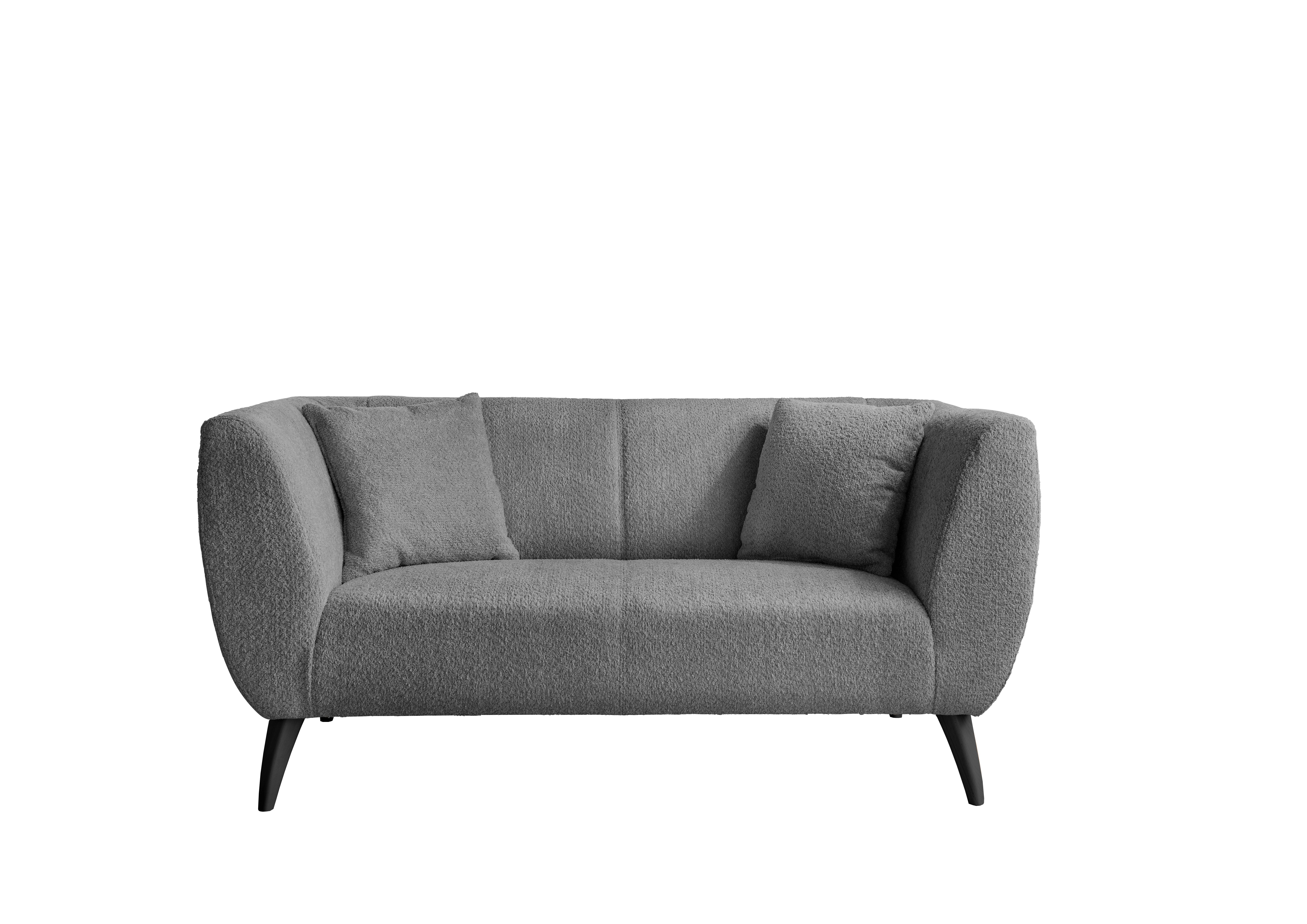 2-Sitzer-Sofa Colori Anthrazit Rücken Echt - Anthrazit/Schwarz, MODERN, Textil (172/83/88cm) - MID.YOU