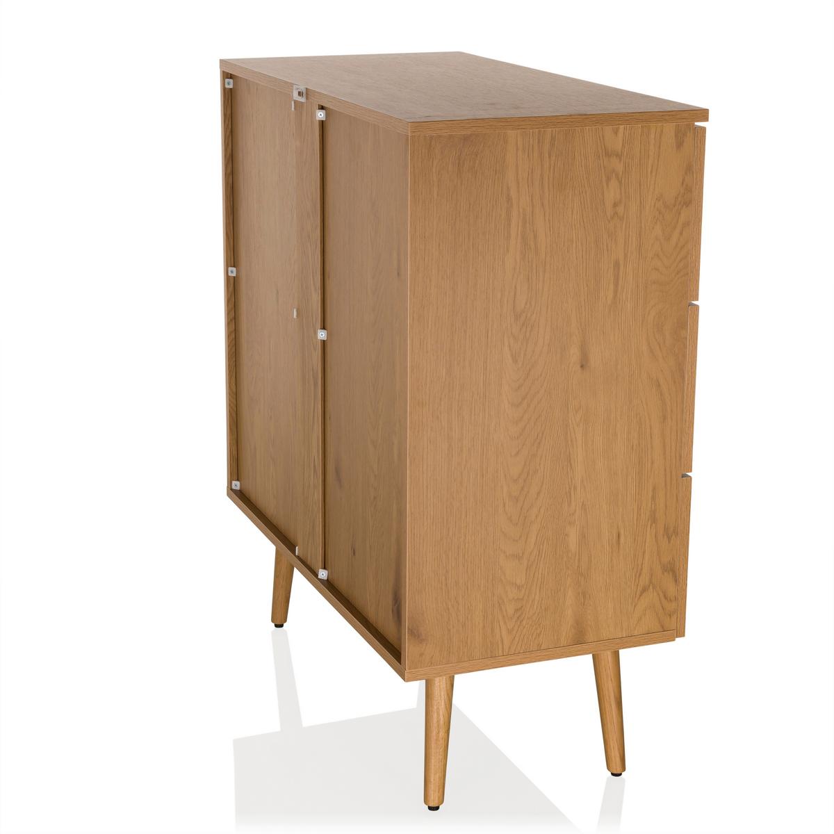 Kommode Boheo Eichefarben B: 80 Cm - Eichefarben, MODERN, Holzwerkstoff (80/90/40cm) - MID.YOU