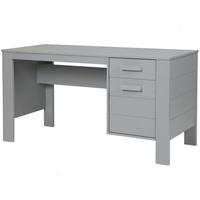 Schreibtisch Dennis Grau B: 141 cm - Grau, Design, Holz (141/59/74cm) - Livetastic