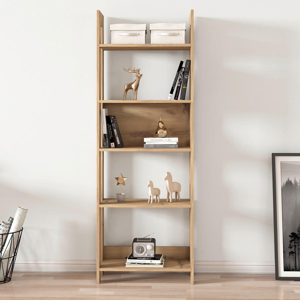 Regal Country Nussbaumfarben B: 64cm - Nussbaumfarben, Design, Holzwerkstoff (64/180/30cm) - Livetastic