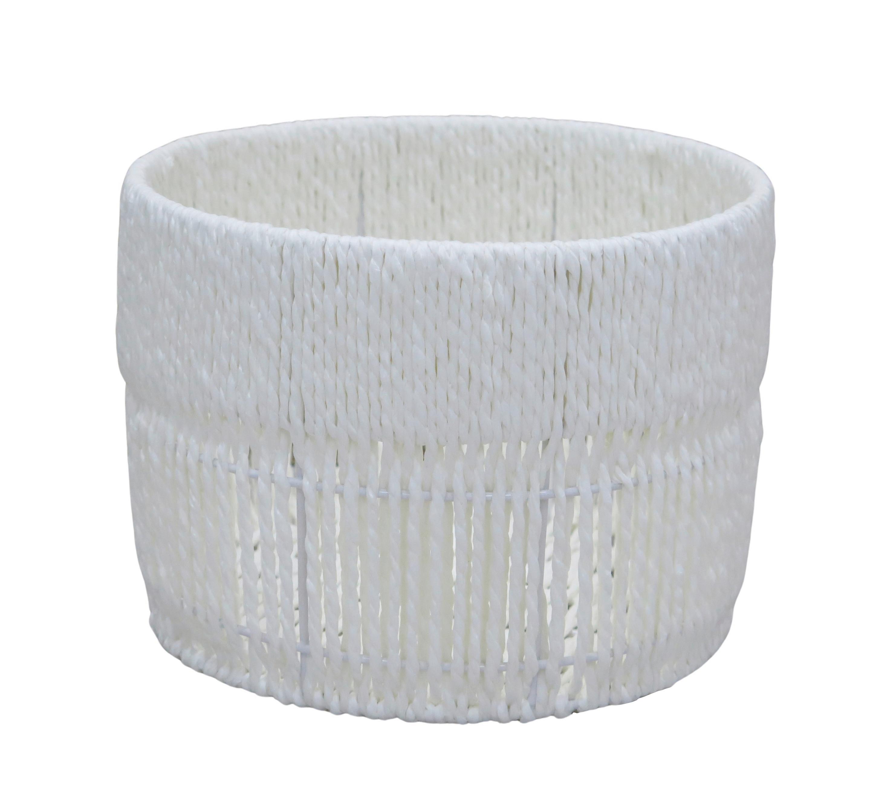 Košík CASEI ROUND -M- CASEI ROUND - biela, Konventionell, kov/papier (23/17cm) - Mömax