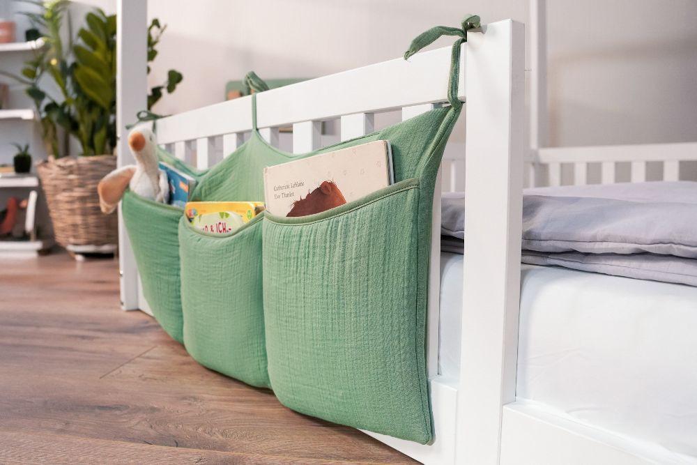 Stauraumnetz Salbeigrün, B/l: 30x20cm - Salbeigrün, Basics, Textil (40/80cm) - tiSsi