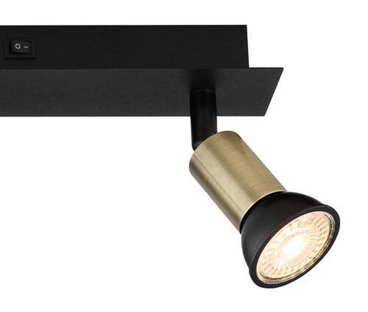 Strahler 57998-2b - Goldfarben/Schwarz, Design, Metall (25/6/9cm) - Globo
