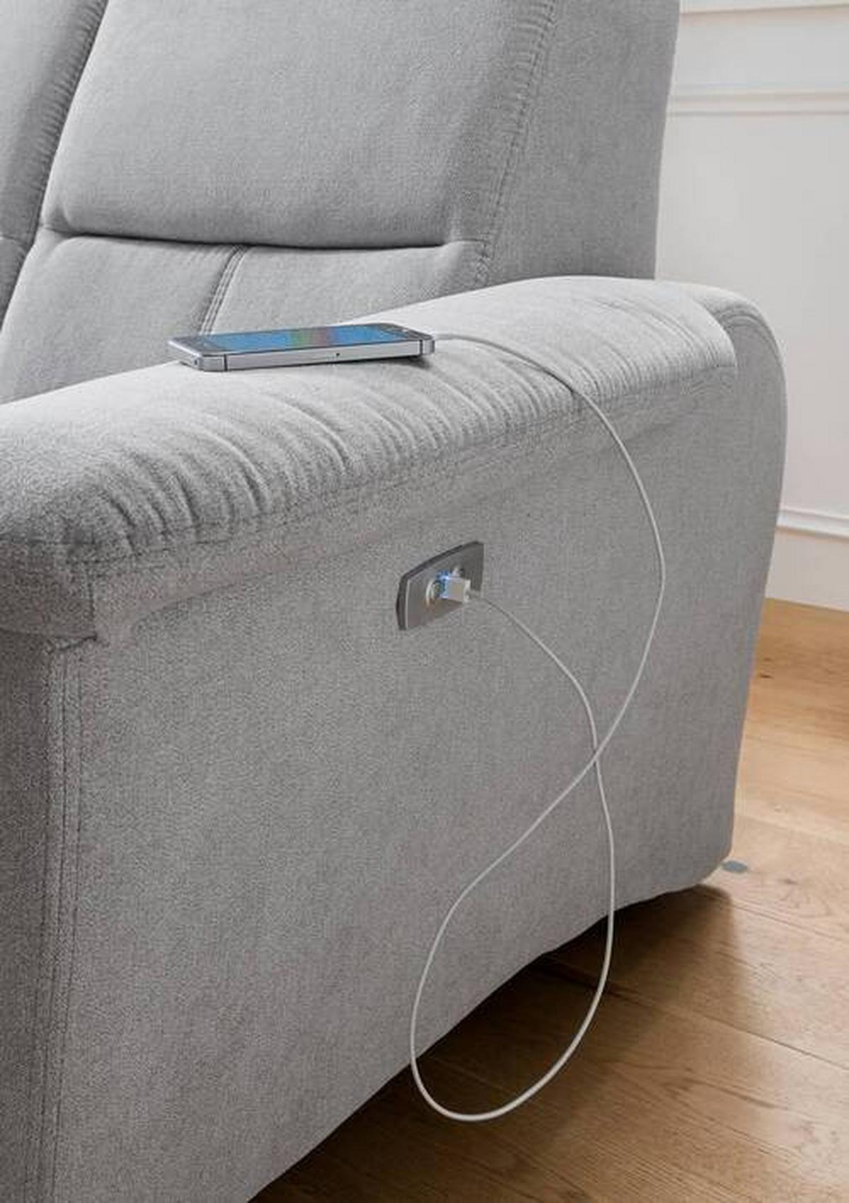 Ecksofa Parole Hellbraun S:237/186 cm - Wildeiche/Hellbraun, KONVENTIONELL, Textil (237/186cm) - Livetastic