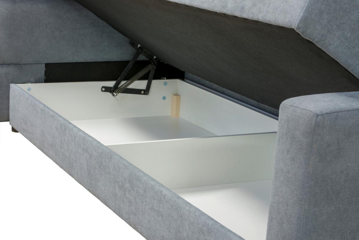 Boxspringbett Mit Topper & Bettkasten 160x200 Cm Beletto - Schwarz/Grau, Basics, Holz/Textil (160/200cm) - Livetastic
