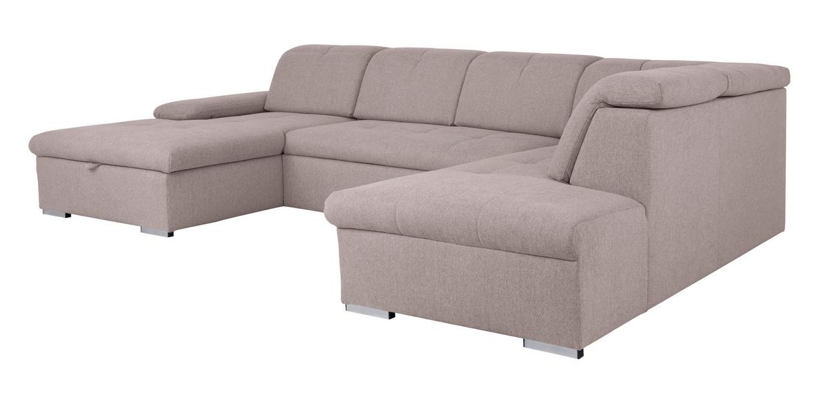 Wohnlandschaft Ramzes Taupe U: 173x328x215 cm - Taupe/Grau, Design, Textil (173/328/215cm) - MID.YOU