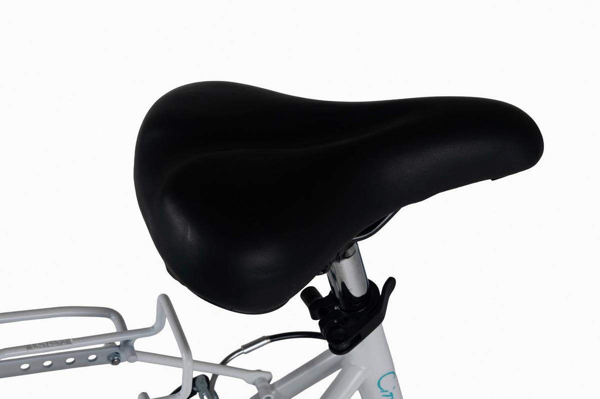 Citybike 28'' mit Korb DaCapo Cantaloupe weiß/türkis - Weiß, LIFESTYLE, Metall (25/140/60cm)