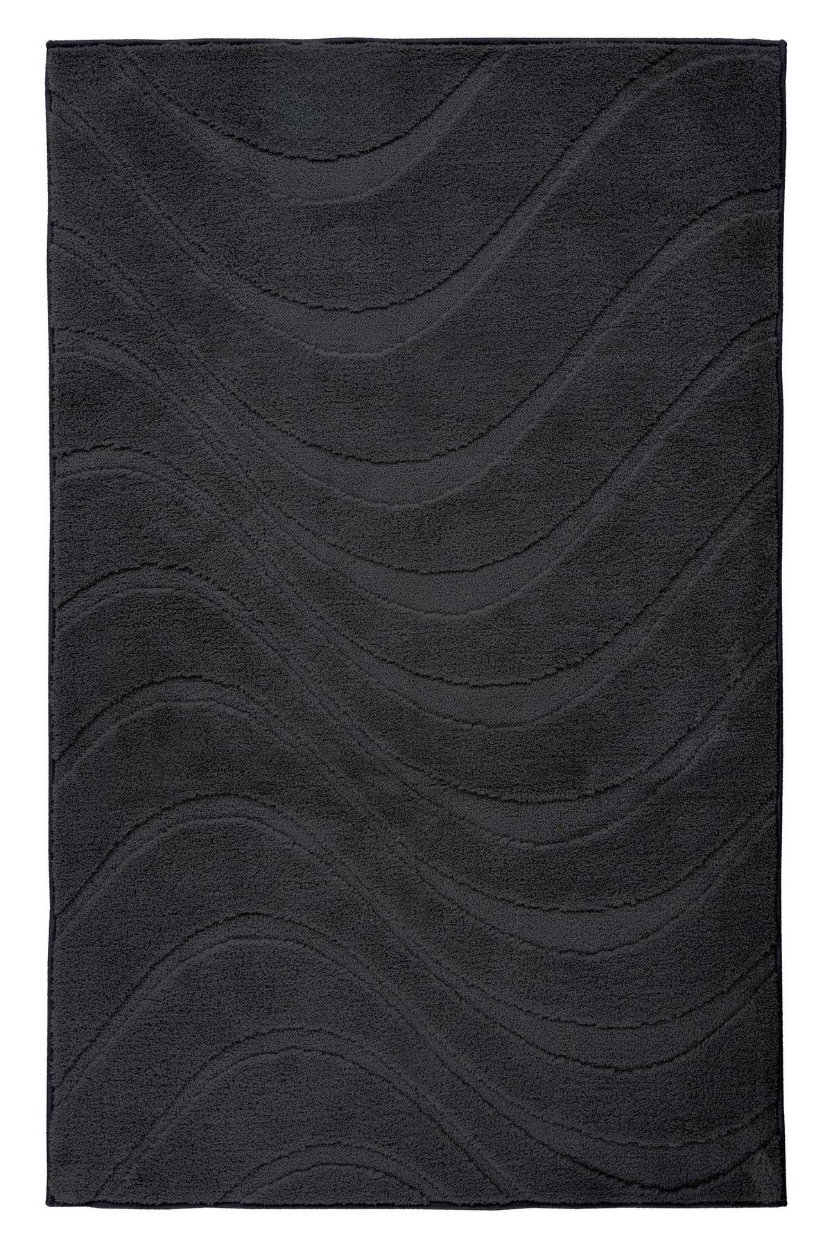 Badematte Ocean Touch Schwarz - Basics (50/90cm) - Kayoom