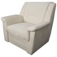 Televizní křeslo RAFAEL, krémová - černá/krémová, Trend, textil/plast (94/95/95cm)