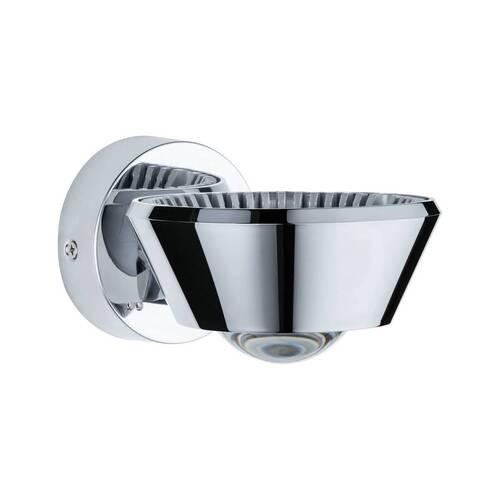 LED-Wandleuchte Ip44 1-Flammig Chromfarben - Chromfarben, Basics, Kunststoff (8cm) - Paulmann