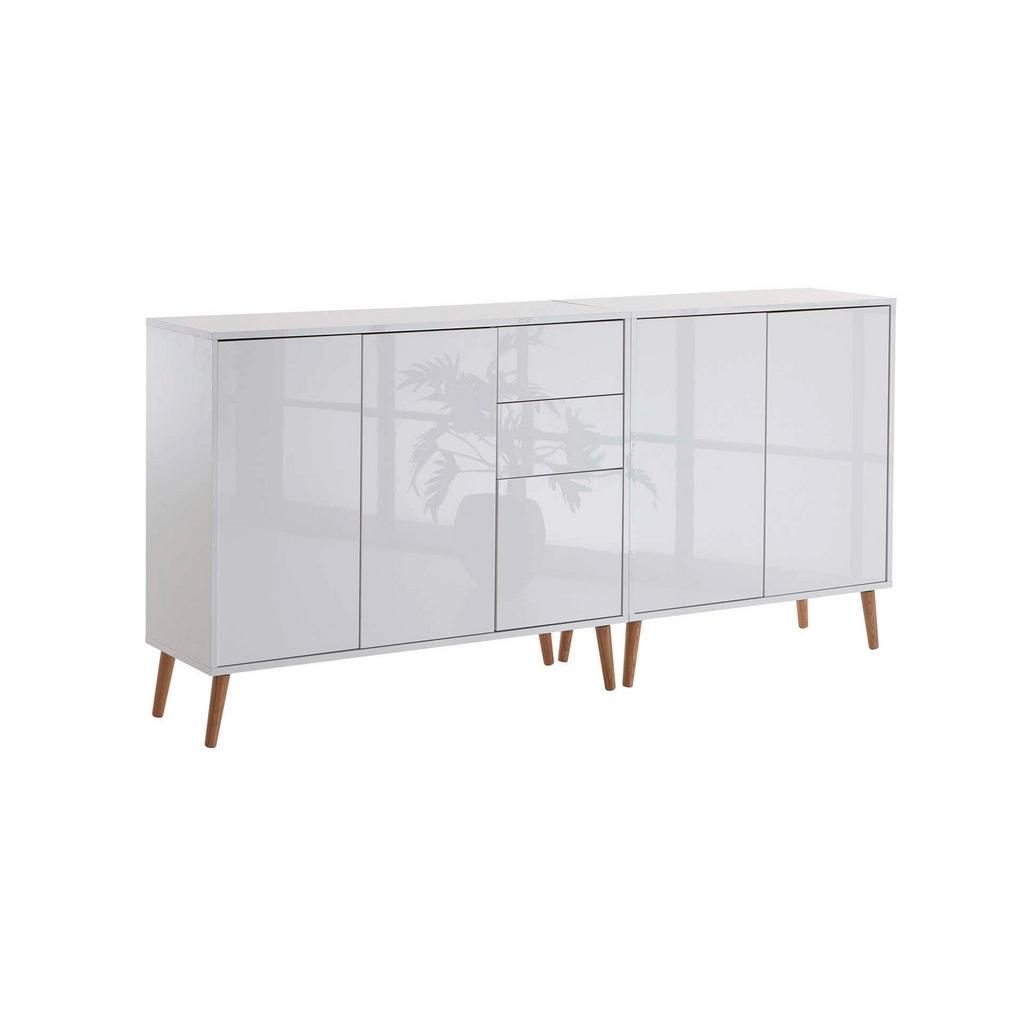 SIDEBOARD Mailand Weiß/Weiß HG B:184,5cm