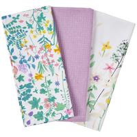 Geschirrtuch Viola 3er Pack - Violett, MODERN, Textil (40/60cm) - Luca Bessoni