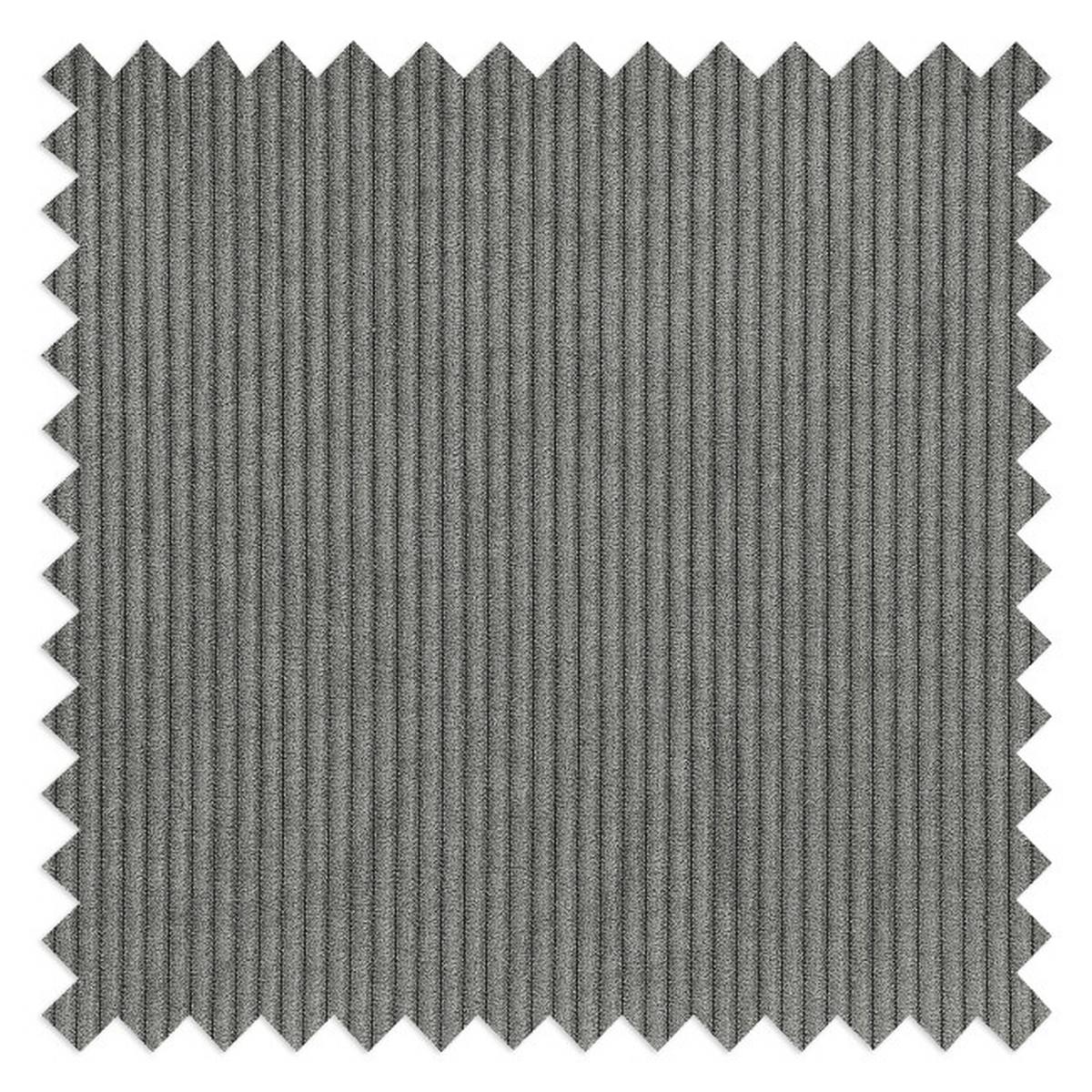 Ecksofa Bourbon, D. Grau S: 303x176 cm - Dunkelgrau/Schwarz, MODERN, Textil (303/176cm) - Trendmanufaktur