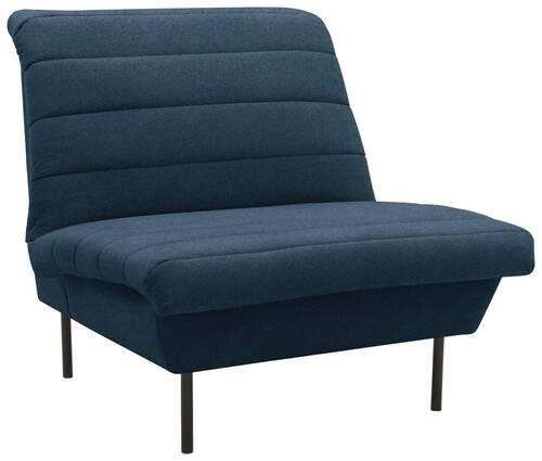 Sessel Looks Ix - Schwarz/Dunkelblau, Design, Textil (92/92/103cm) - LOOKS by W.Joop