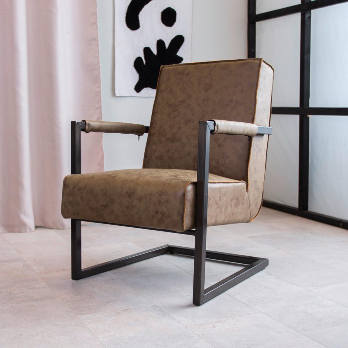 Sessel Tyler Grün, B: 62 Cm - Schwarz/Grün, MODERN, Textil (62/84/70cm) - MID.YOU