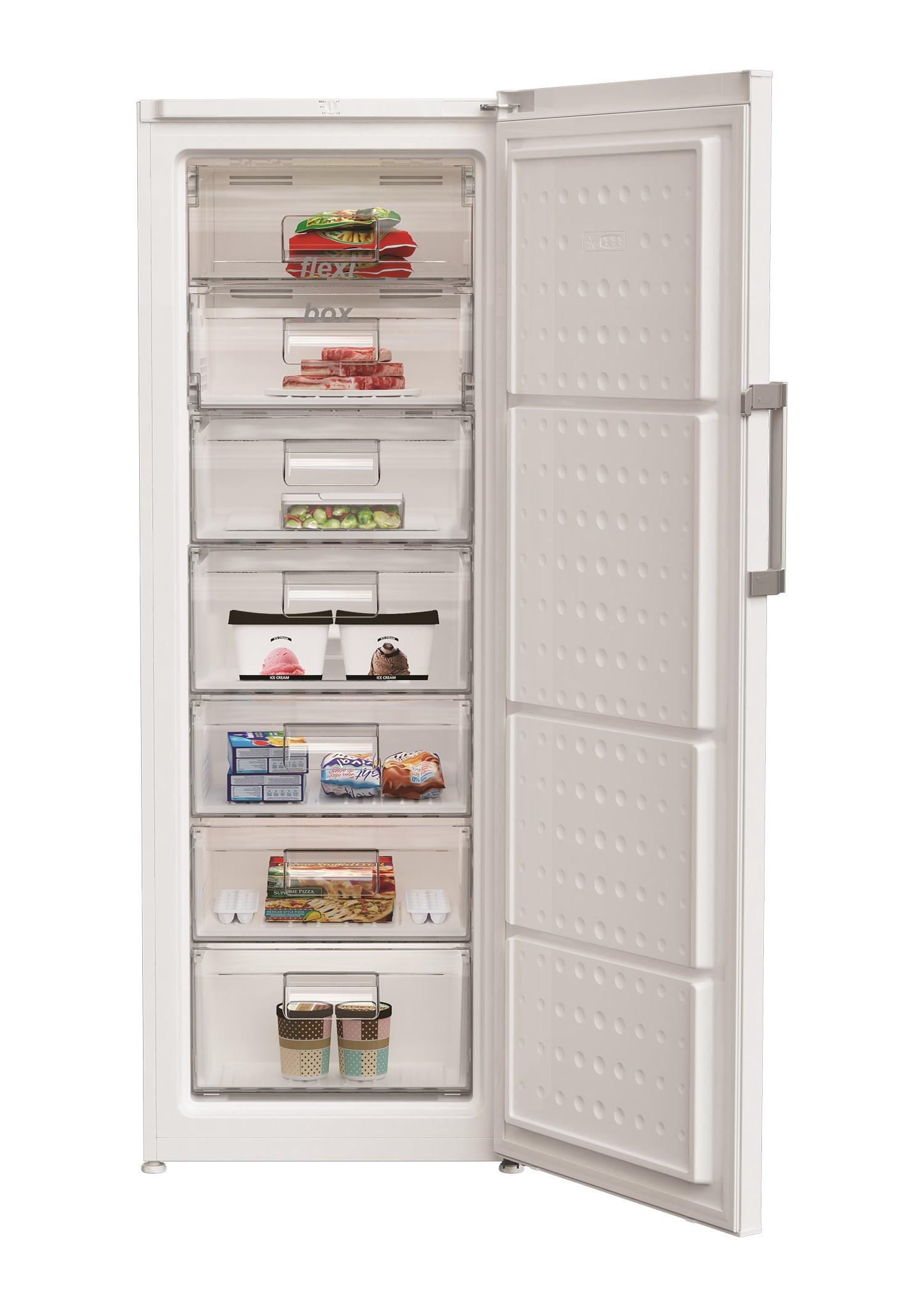 Gefrierschrank Fsn Weiß BxHxT: 59,5x171,4x65,5 cm - Weiß, Basics, Glas/Kunststoff (59,5/171,4/65,5cm) - Elektra Bregenz