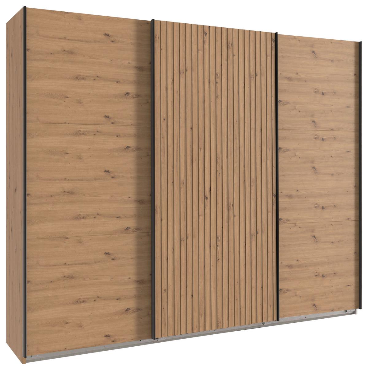 Schwebetürenschrank Andorra Eiche Artisan B: 300 cm - Eiche Artisan, MODERN, Holzwerkstoff (300/216/65cm) - MID.YOU