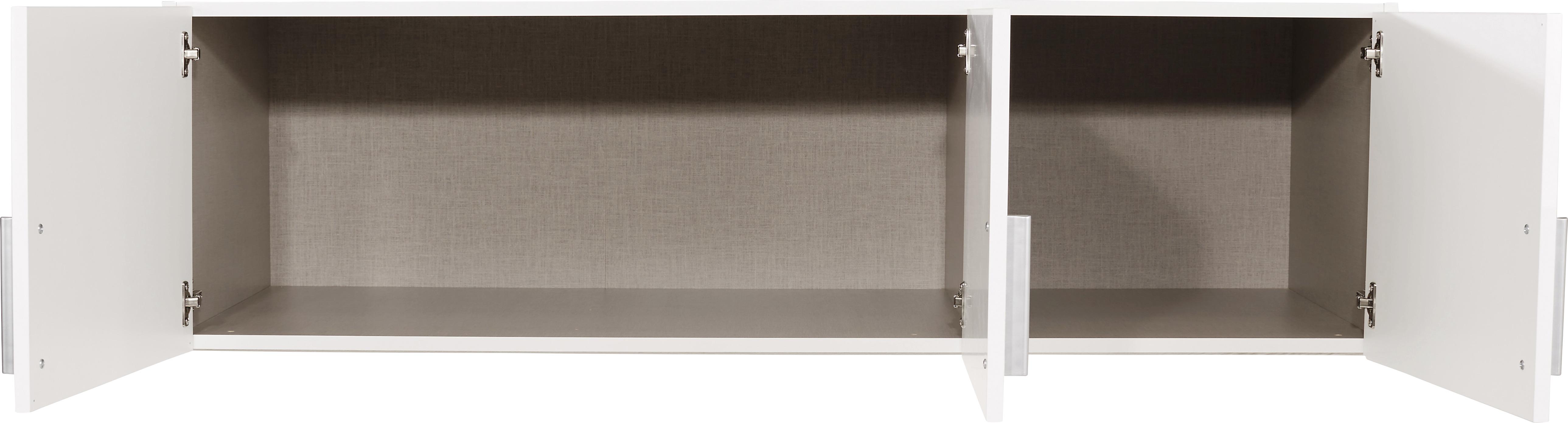 NADSTAVEC NA SKRIŇU K 3 DVER.ŠATN.SKRINI  CELLE - biela/biela s vysokým leskom, Modern, drevo/plast (136/40/54cm)