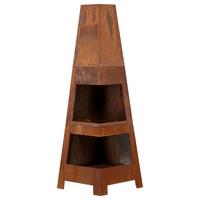 Feuerstelle Bastian - Dunkelorange, KONVENTIONELL, Metall (50/150/50cm) - Gardenson