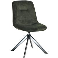 ŽIDLE TURN-CH - černá/lesní zelená, Basics, kov/textil (51/89/61cm) - Celina Home