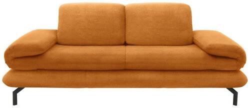 2,5-sitzer-sofa Looks Orange - Schwarz/Orange, Design, Textil (224 (284)/83 (110)/98cm) - LOOKS by W.Joop