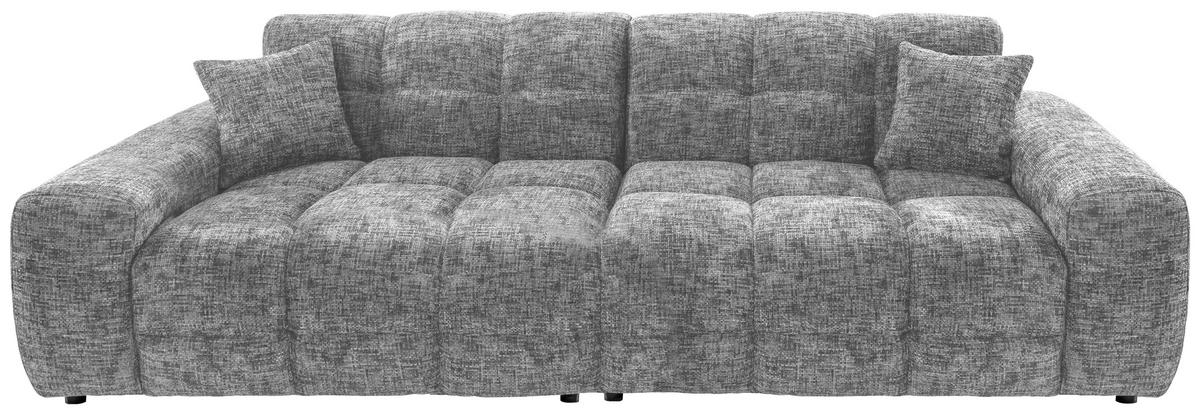 Viersitzer-Sofa Bosco, Silberfarben B: 300 cm - Silberfarben/Schwarz, MODERN, Textil (300/87/120cm) - Livetastic