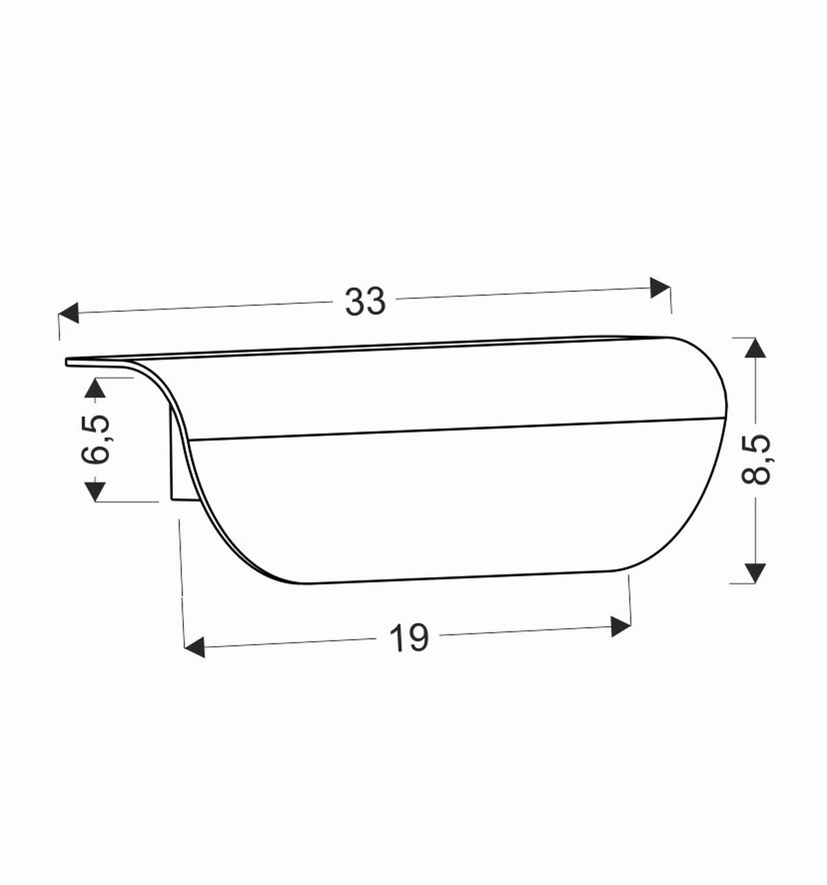 Außenwandleuchte 21-32195 Garden - Schwarz, Design, Metall (6.2/9/8.5cm)