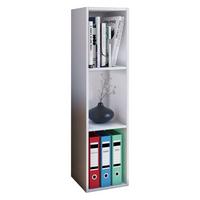Regál na šanóny š: 34 cm, biely - biela, Basics, kompozitné drevo (34/107/29cm) - MID.YOU