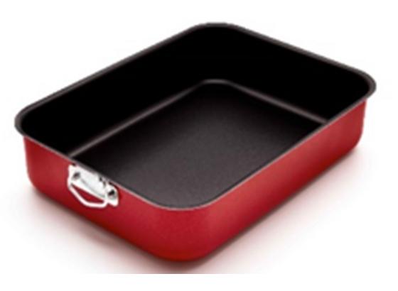 Auflaufform Tomaso - Rot/Schwarz, KONVENTIONELL, Metall (30/7/22cm) - James Wood Auflaufform Tomaso - Rot/Schwarz, KONVENTIONELL, Metall (30/7/22cm) - James Wood