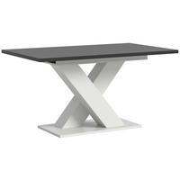 Ausziehtisch Marlon 150 Az Grau/Weiß,auf 190 cm Ausziehb. - Dunkelgrau/Weiß, KONVENTIONELL, Holzwerkstoff (150-190/90/76cm) - MID.YOU