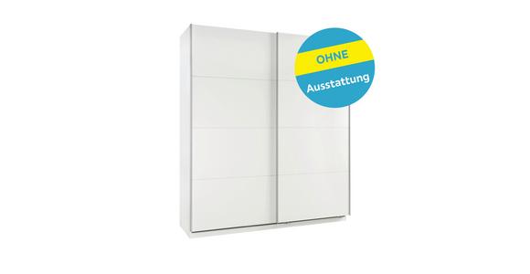 Schwebetürenschrank B: 182cm Ondega Weiß - KONVENTIONELL (182/210/61cm) - Ondega