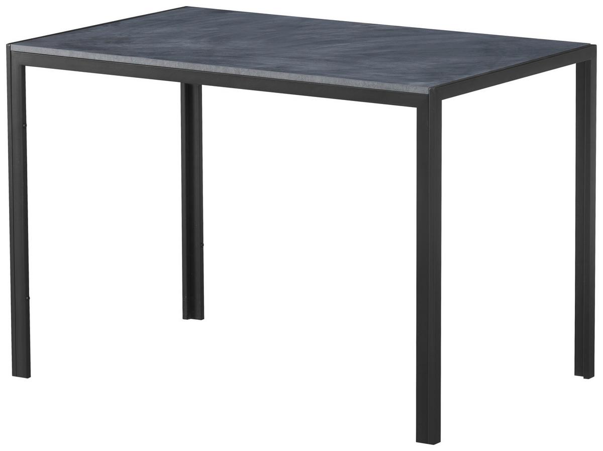 Jídelní stůl SANDRO 110x70cm - šedá/černá, Moderní, kov/kompozitní dřevo (110/76/70cm) - Based