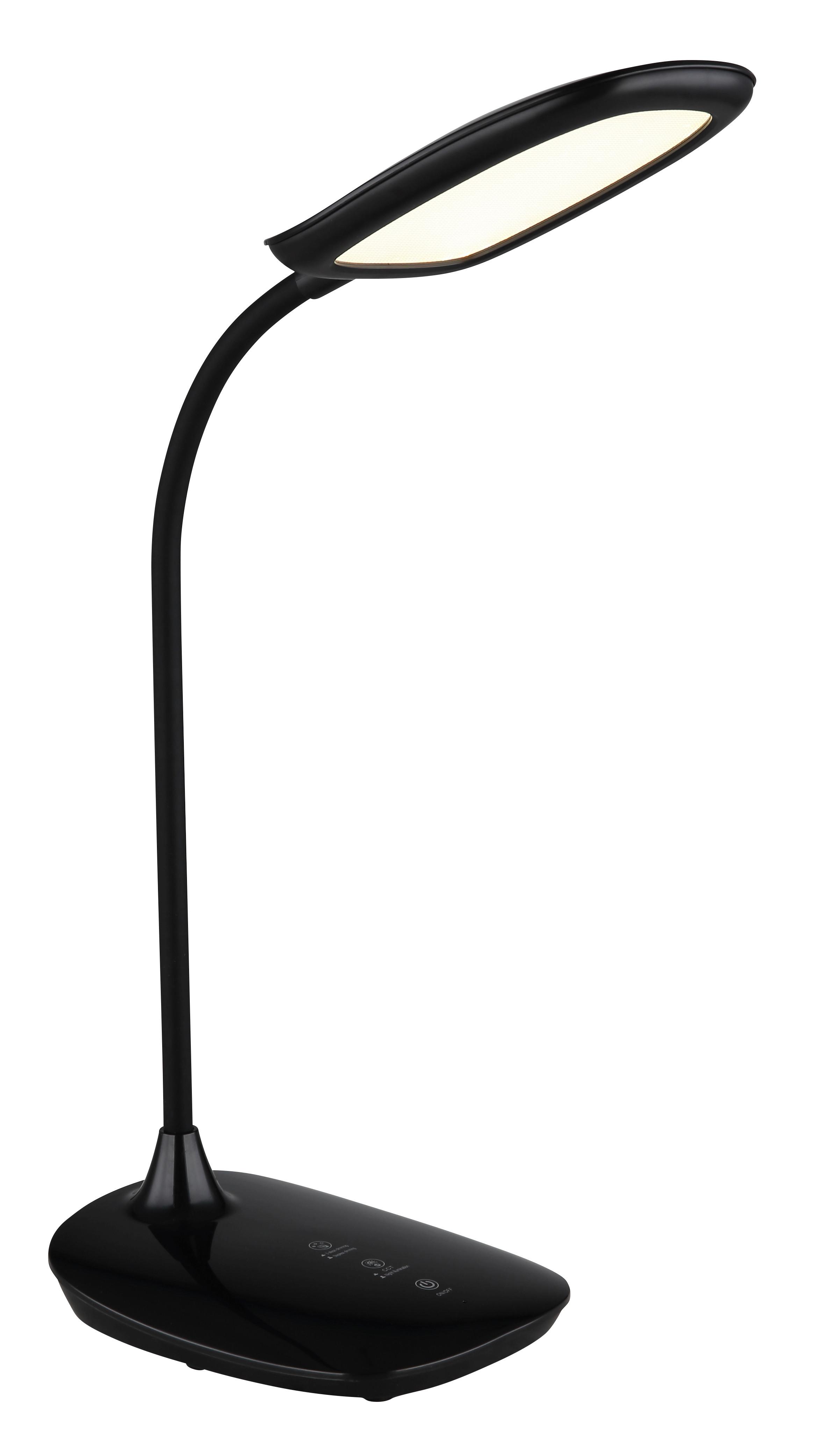 LED-Tischleuchte 58455b - Schwarz, KONVENTIONELL, Kunststoff (28/13,6/40cm) - Globo