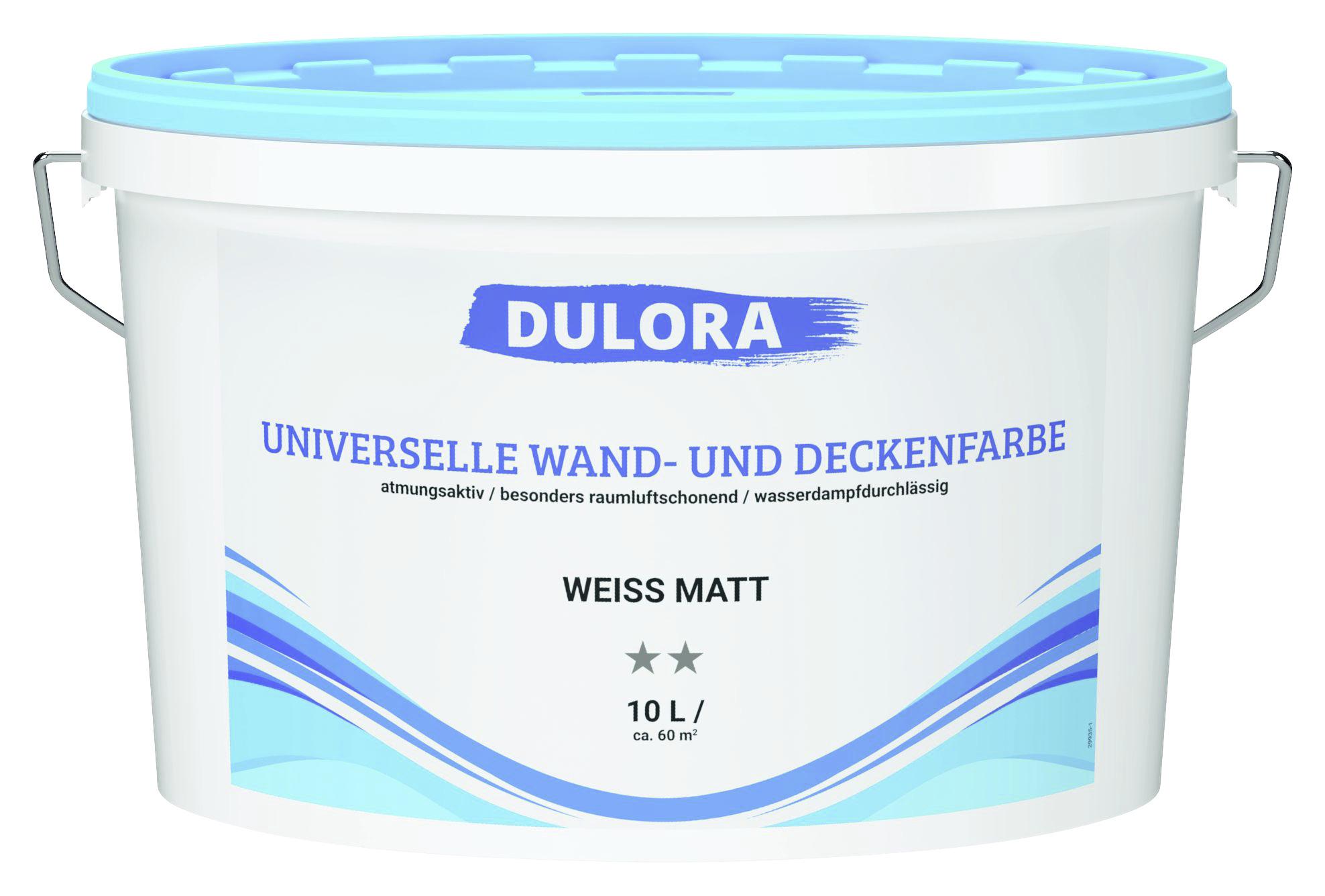 Wandfarbe Weiß Matt 10 L für 60 M2 Dispersionsfarbe - Weiß (10l)