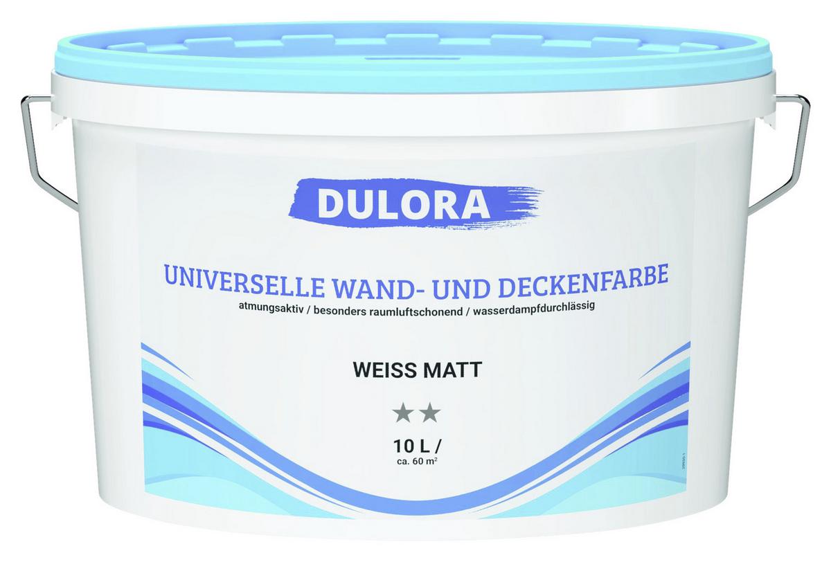 Wandfarbe Weiß Matt 10 L für 60 M2 Dispersionsfarbe - Weiß (10l)