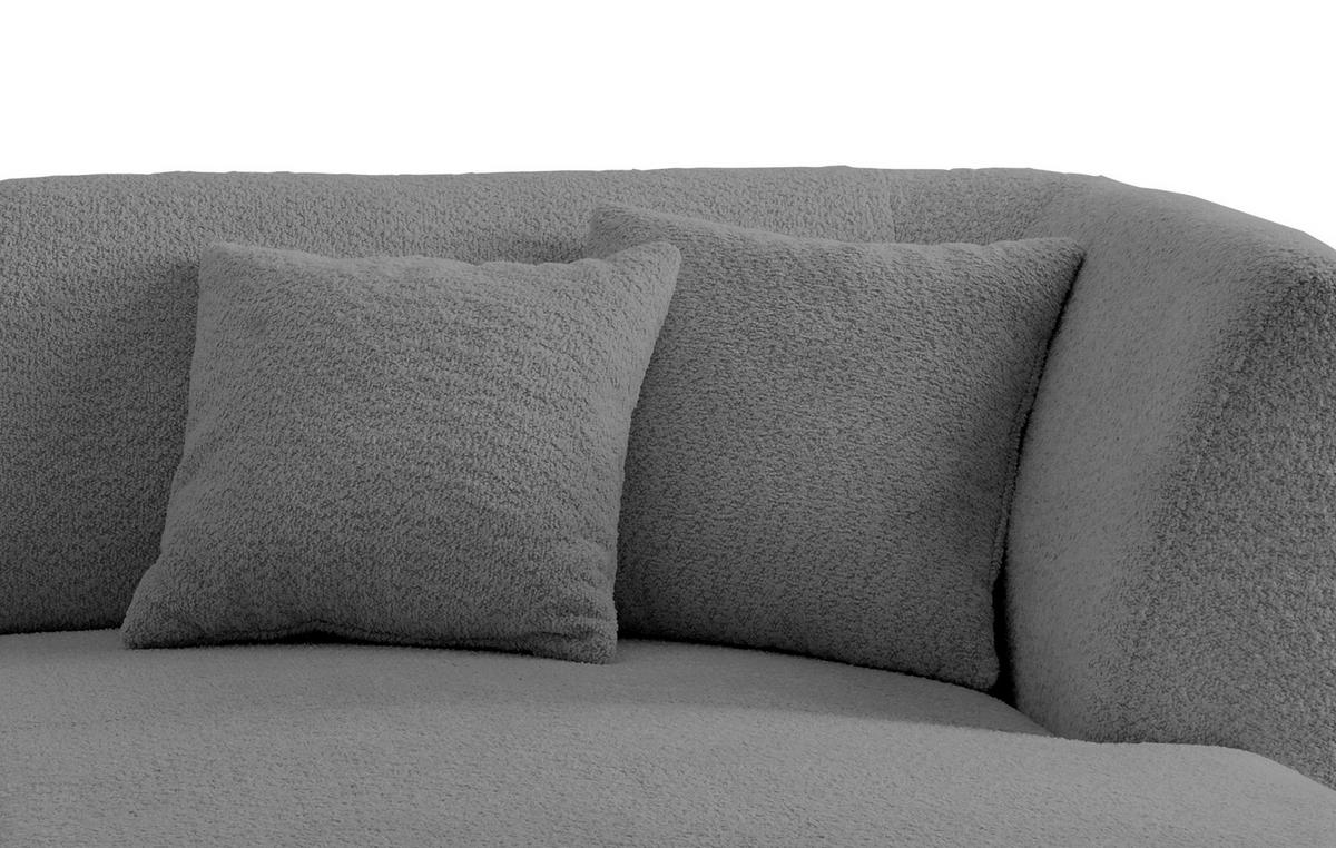 Ecksofa Colori Anthrazit S: 264/164 cm - Anthrazit/Schwarz, MODERN, Holz/Textil (264/160cm) - MID.YOU