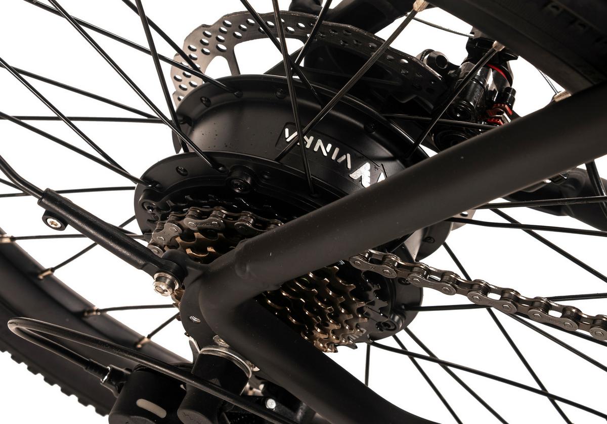 E-citybike 20 Zoll Schwarz - Schwarz, LIFESTYLE, Metall (180cm)