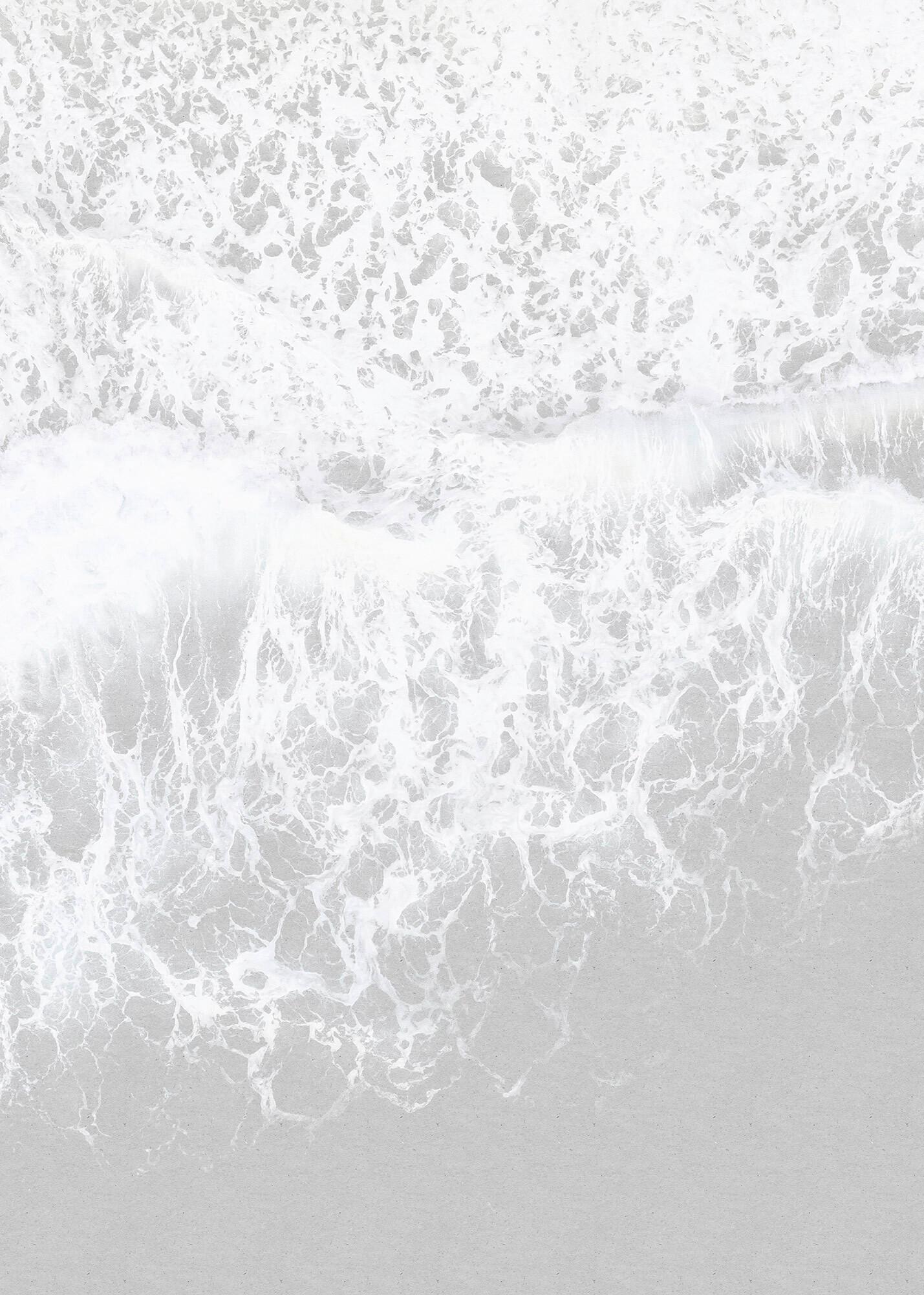 Fototapete Ocean Surface - Weiß/Grau, Trend (200/280cm)