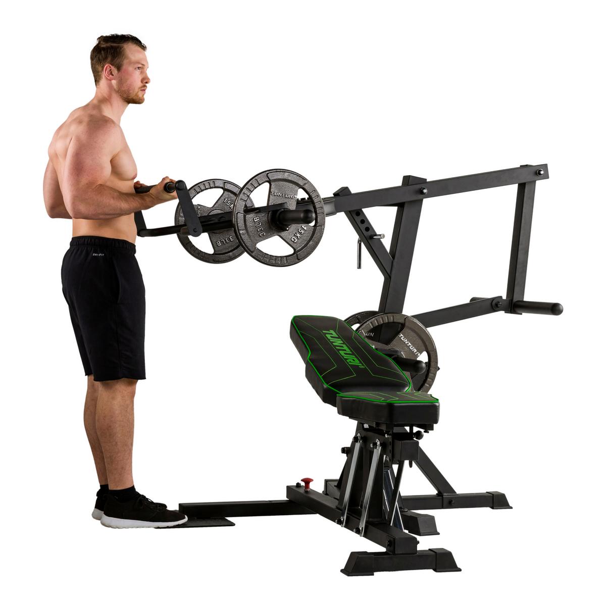 Kraftstation Tunturi Wt80 Leverage Gym - Schwarz, KONVENTIONELL, Holz/Kunststoff (227,1/145,4/183,8cm)
